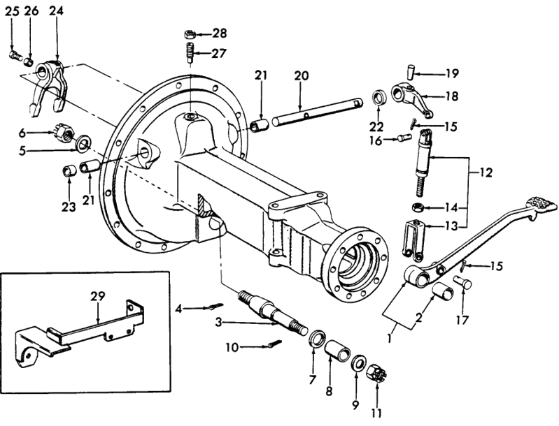 Ford 3000 differentual lock Yesterday's Tractors